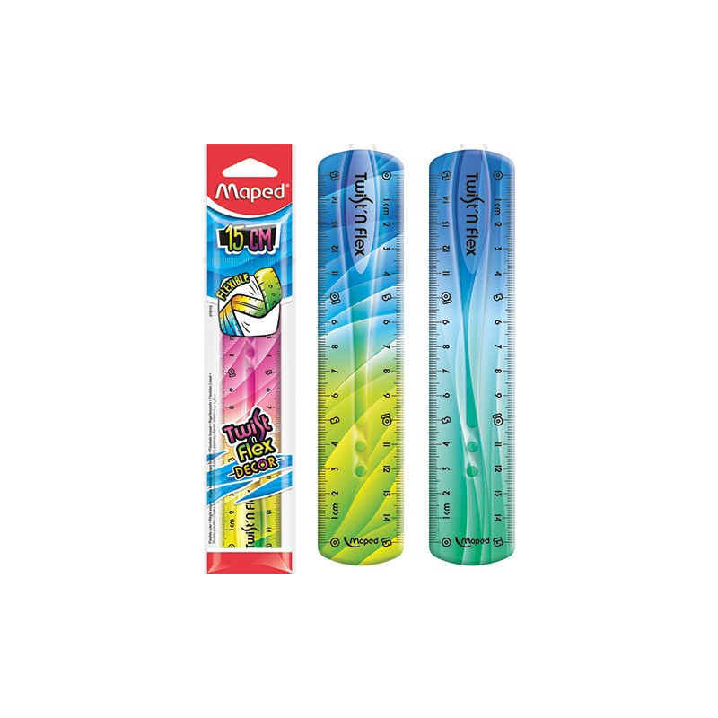 Linijka TWISTN FLEX DECOR niełamliwa 15 cm torebka 279115 MAPED