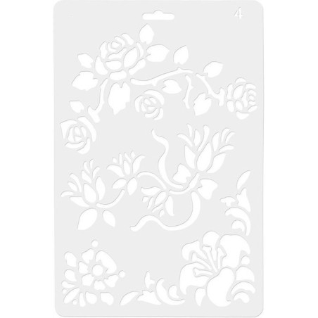 Szablon 04 ROZKWITAJĄCE KWIATY KOH-I-NOOR KOE-224181-00104