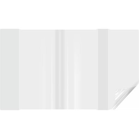 Okładki regulowane na książki i zeszyty E7 PLUS bezbarwne 25 sztuk 24,2x40,8-44cm OZB-43-01 BIURFOL