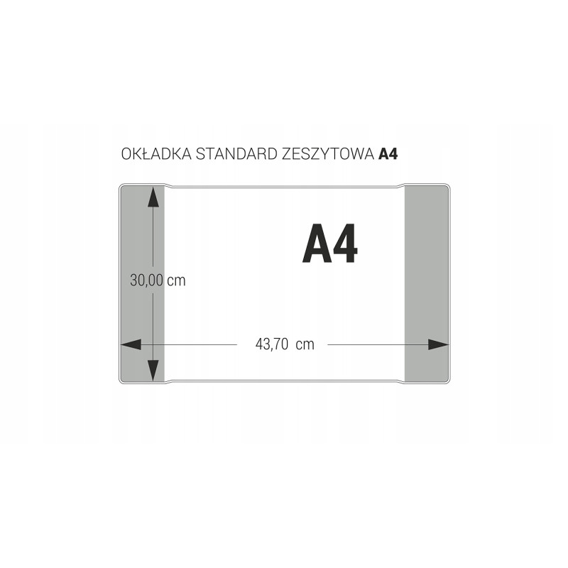 Okładki na zeszyty szkolne A4 kolorowe 25 sztuk 30x43,7cm OZK-02 BIURFOL