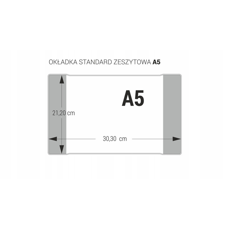 Okładki na zeszyty szkolne A5 kolorowe 50 sztuk 21,2x30,3cm OZK-01 BIURFOL