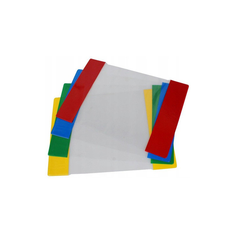 Okładki na zeszyty szkolne A5 kolorowe 10 sztuk 21,2x30,3cm OZK10-01 BIURFOL