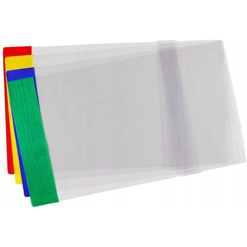 Okładki regulowane na zeszyty szkolne A5 kolorowe 25 sztuk 21,2x29,3-32cm OZK-44 BIURFOL