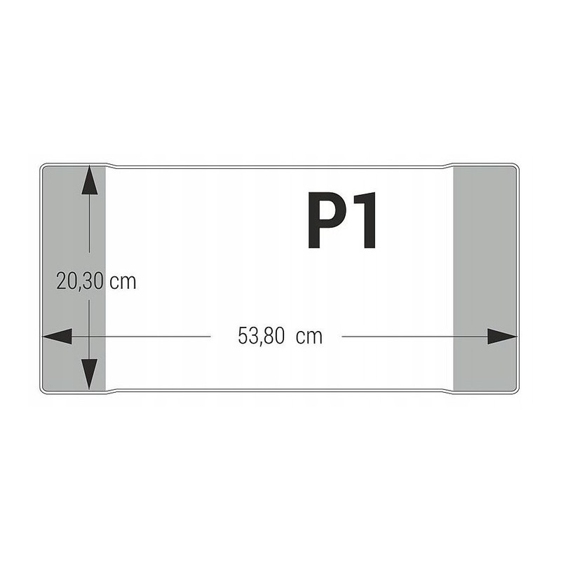 Okładki na książki i zeszyty do muzyki P1 pozioma 25 sztuk 20,3x53,8cm OZK-33 BIURFOL