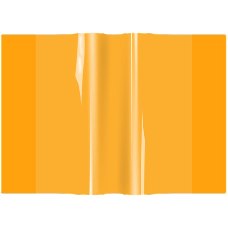 Okładki na zeszyty szkolne A5 neonowy pomarańczowy 10 sztuk OZN-A5-04 BIURFOL