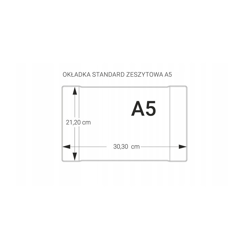 Okładki na zeszyty szkolne A5 bezbarwne 10 sztuk 21,2x30,3cm OZK10-01-02 BIURFOL