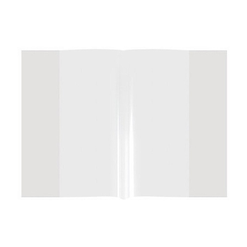 Okładki na zeszyty szkolne A5 bezbarwne 10 sztuk PP/PE 21,2x30x3cm OPP10-01 BIURFOL