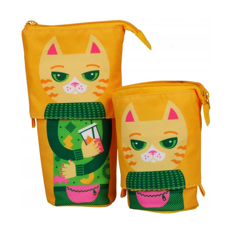 Piórnik saszetka wysuwana COOL GANG KITTY + gratisy HA 2216 0810-CG06P1 Happy Color