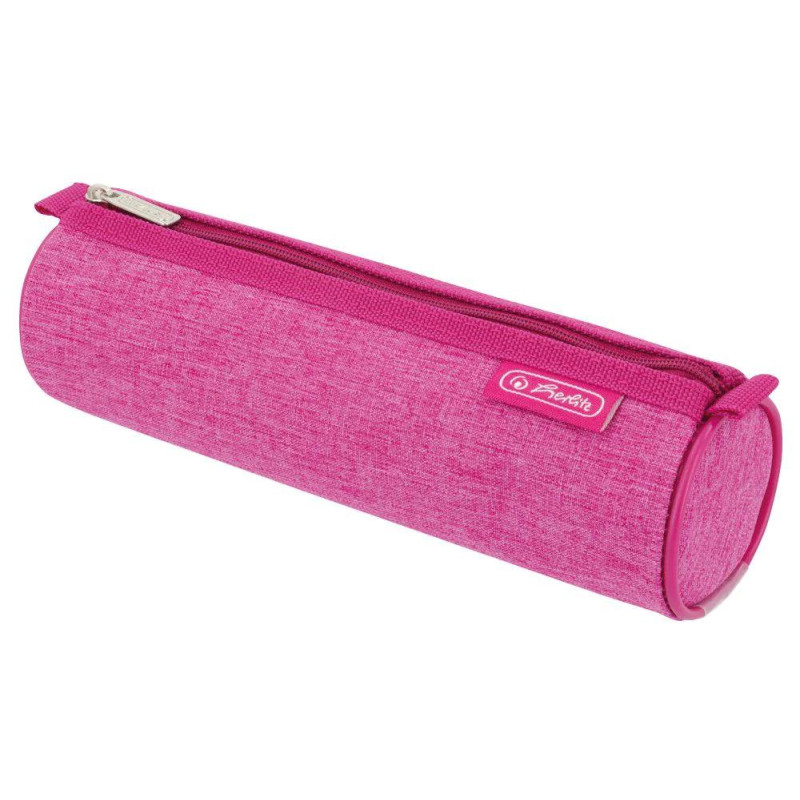 Piórnik szkolny na suwak Saszetka Kosmetyczka okrągła 1 sztuka mix kolorów 50046577 HERLITZ