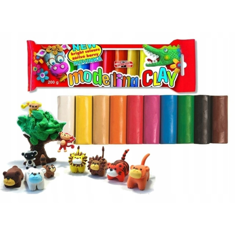 Plastelina 10 kol. 200G 1315S10 KOH-I-NOOR