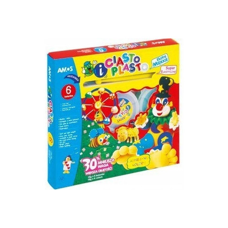 CiastoPlasto AMOS IC6PT - 6 kolorów+akcesoria 170-1023