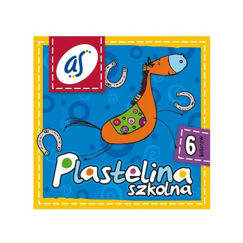 Plastelina dla dzieci szkolna AS zestaw 6 kolorów 303219001 ASTRA