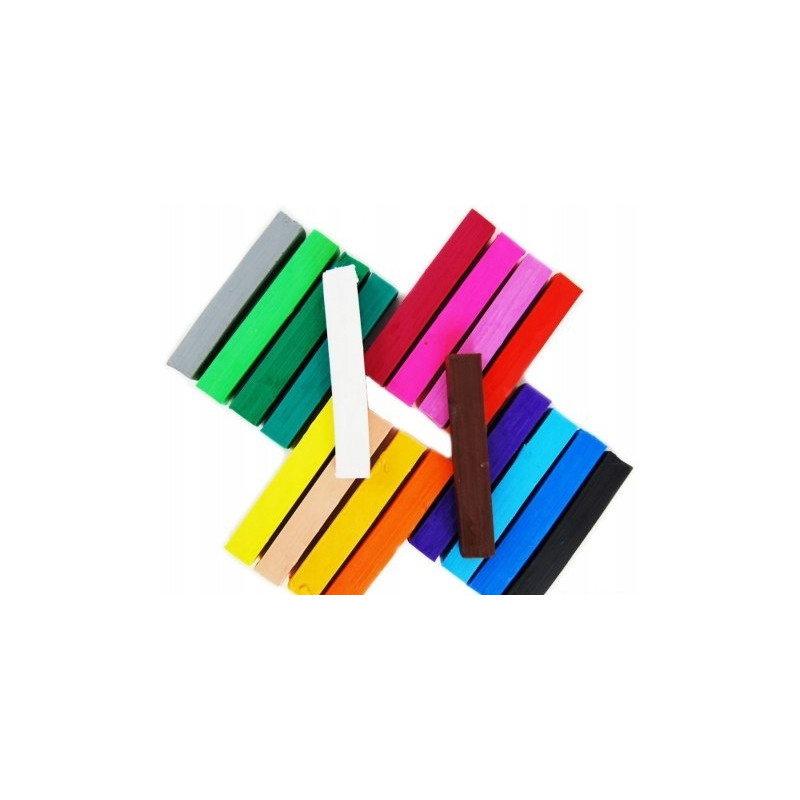 Plastelina kwadratowa dla dzieci Zestaw 18 kolorów MONA St.Majewski