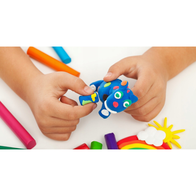 Plastelina szkolna dla dzieci Zestaw 6 kolorów MONA St.Majewski