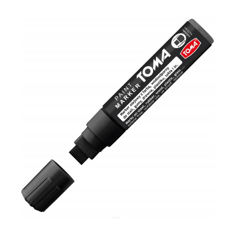 Marker olejowy JUMBO czarny 15x8mm TO-443 TOMA