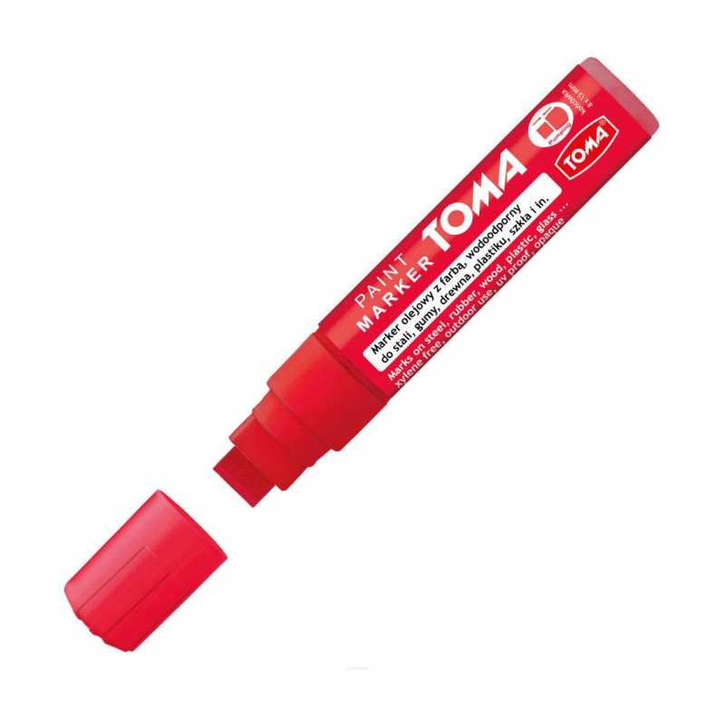Marker olejowy JUMBO czerwony 15x8mm TO-443 TOMA