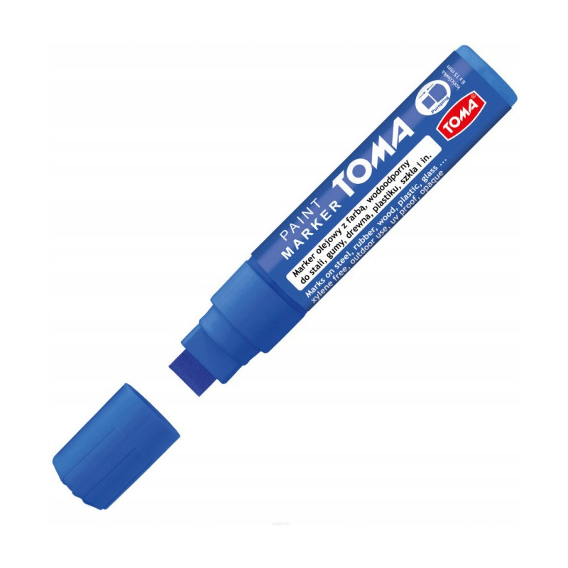Marker olejowy JUMBO niebieski 15x8mm TO-443 TOMA