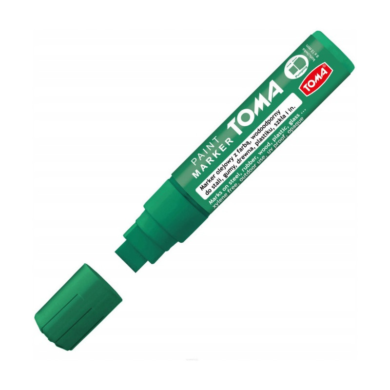 Marker olejowy JUMBO zielony 15x8mm TO-443 TOMA