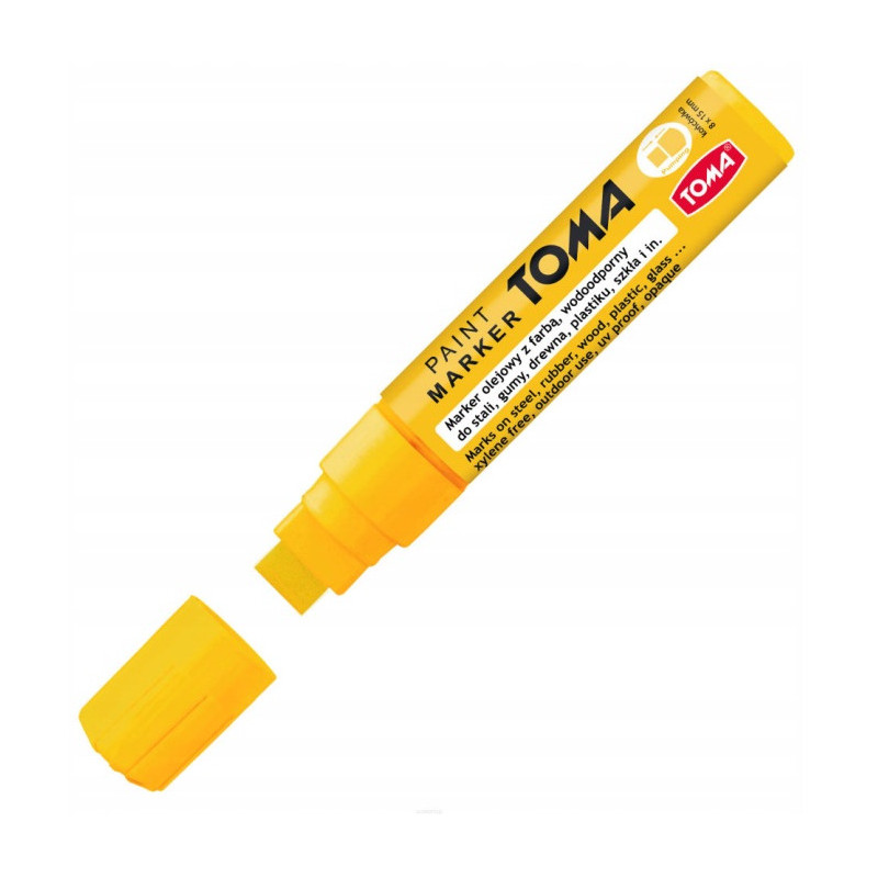 Marker olejowy JUMBO żółty 15x8mm TO-443 TOMA