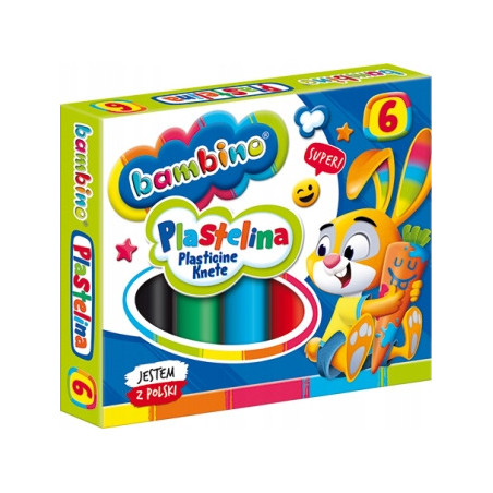 Plastelina dla dzieci Zestaw 6 kolorów BAMBINO St.Majewski