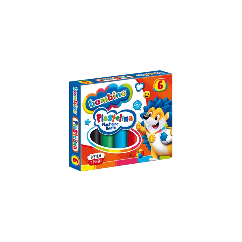 Plastelina dla dzieci Zestaw 6 kolorów BAMBINO St.Majewski