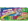 Plastelina szkolna Zestaw 12 kolorów BAMBINO St.Majewski