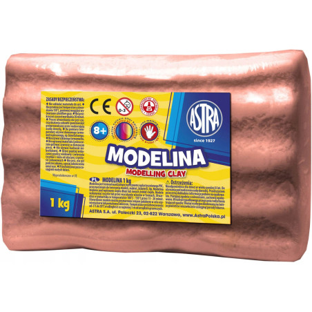 Modelina termoutwardzalna 1kg mleczna czekolada brązowa 304118006 ASTRA