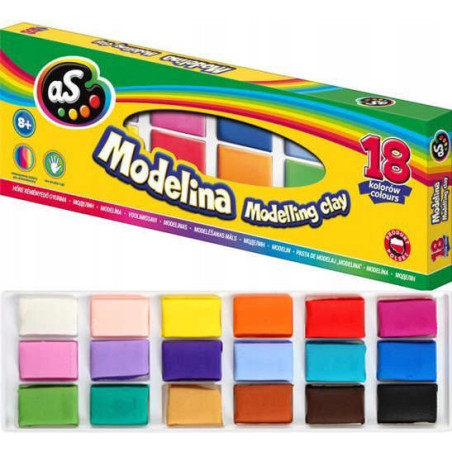 Modelina termoutwardzalna AS zestaw 18 kolorów 304219002 ASTRA