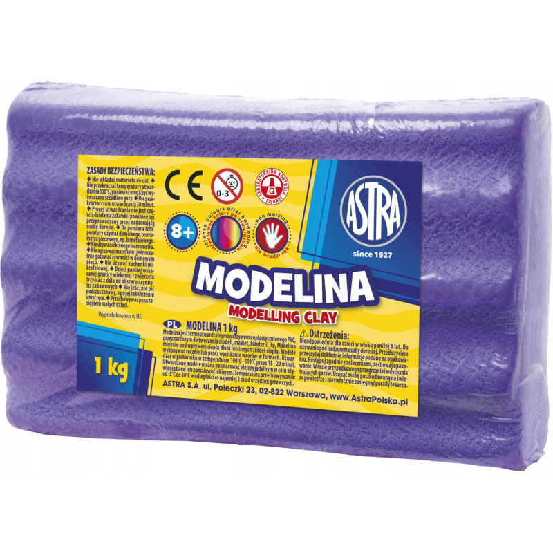 Modelina termoutwardzalna 1kg fioletowa 304111003 ASTRA