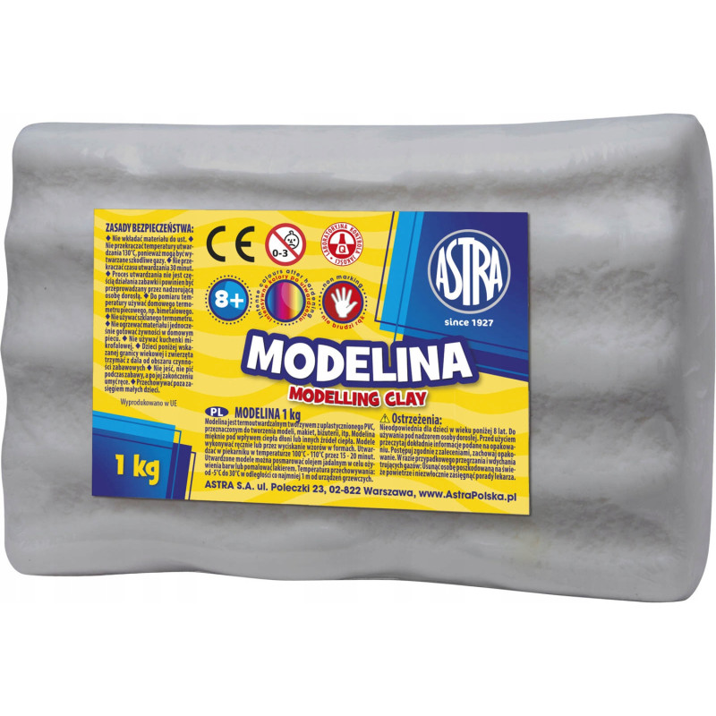 Modelina termoutwardzalna 1kg popielata 304118008 ASTRA