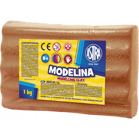 Modelina termoutwardzalna 1kg brązowa 304111002 ASTRA