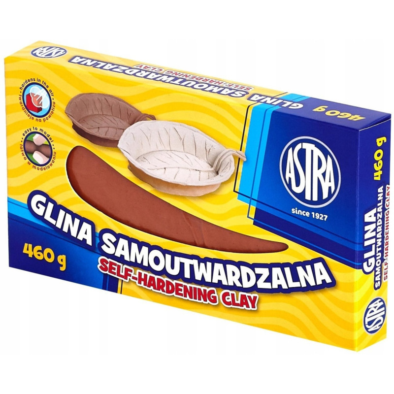 Glina rzeźbiarska samoutwardzalna masa plastyczna 460g beżowa 83810909 ASTRA