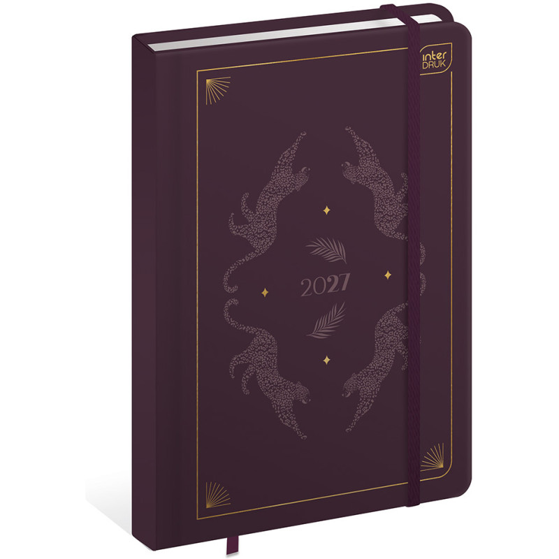 Kalendarz książkowy 2027 B6 192 Metallic Satin INTERDRUK
