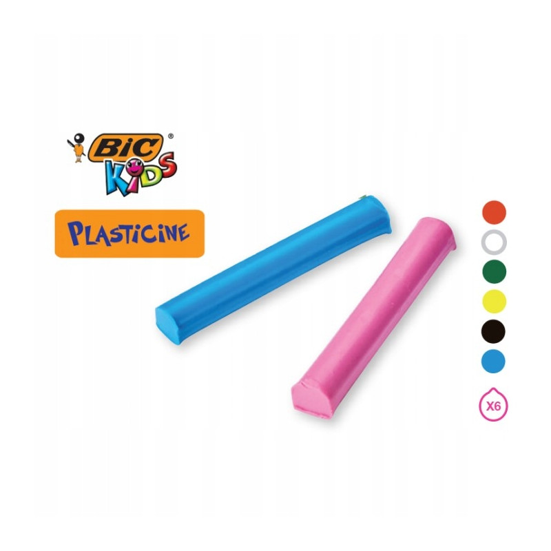 Plastelina szkolna 6 kolorów 947712 BIC