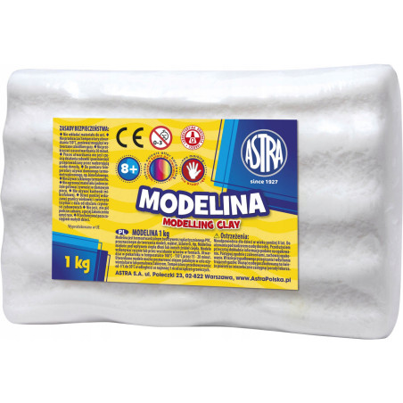 Modelina termoutwardzalna 1kg biała 304111012 ASTRA