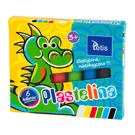 Plastelina 6kol.15g KP001-A TETIS