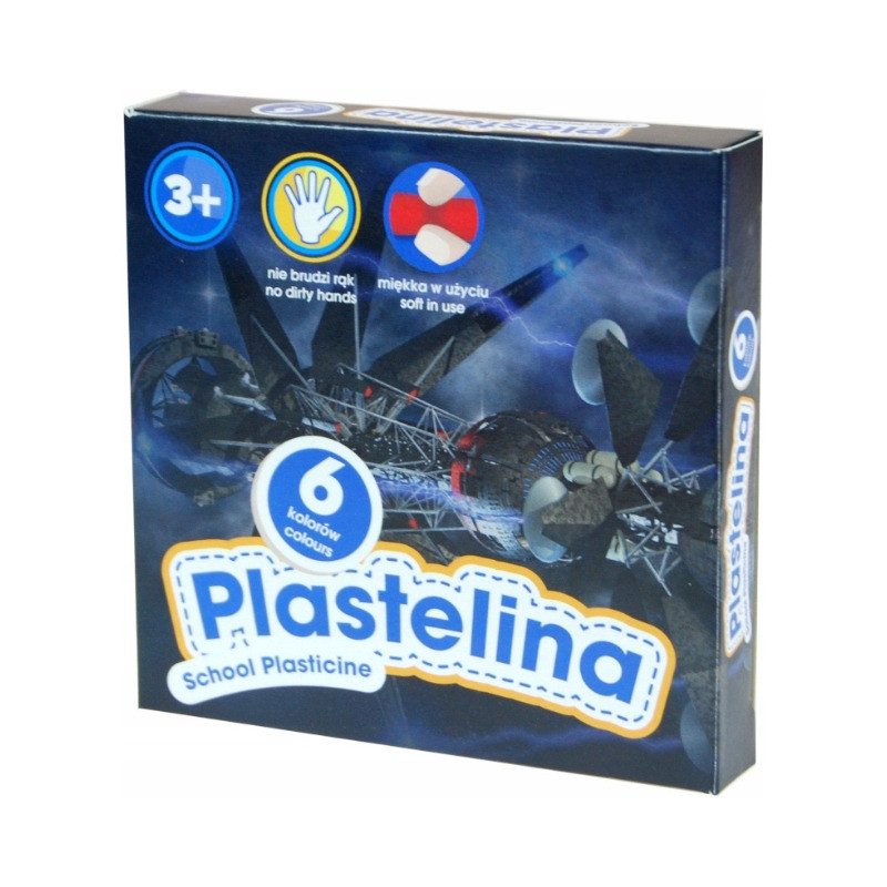 Plastelina dla dzieci szkolna 6 kolorów zestaw KOSMOS 303218004 ASTRA