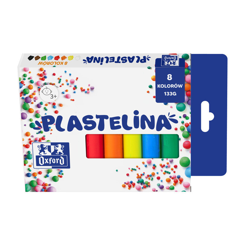 Plastelina 8 kolorów 400167088 OXFORD