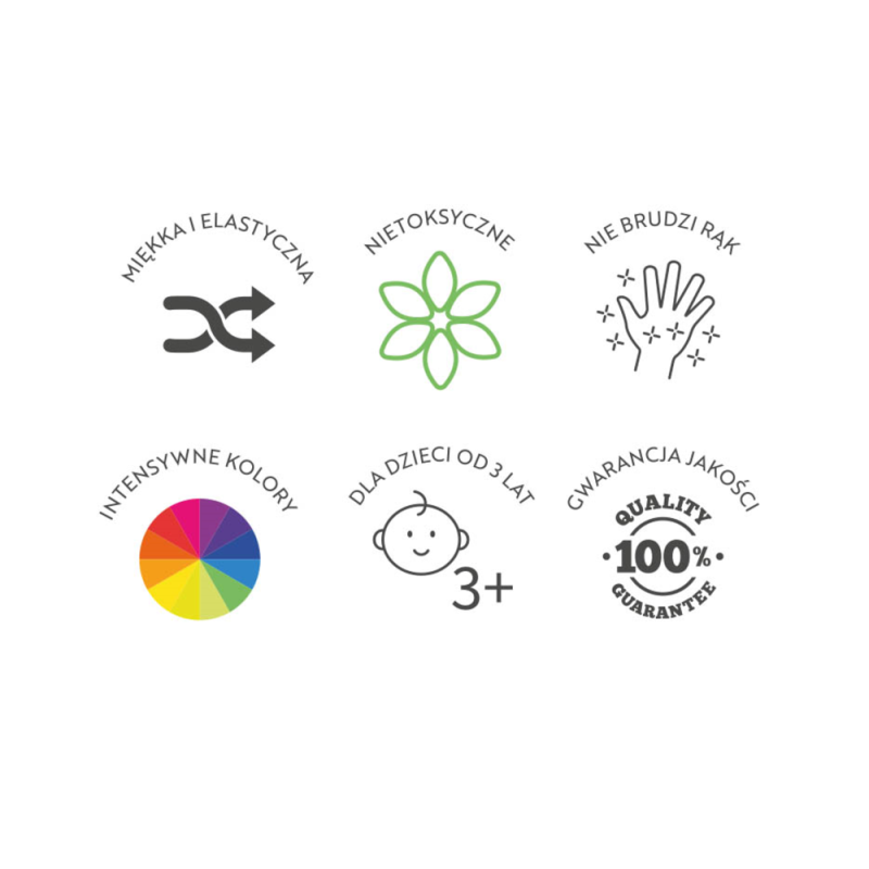 Plastelina 8 kolorów 400167088 OXFORD