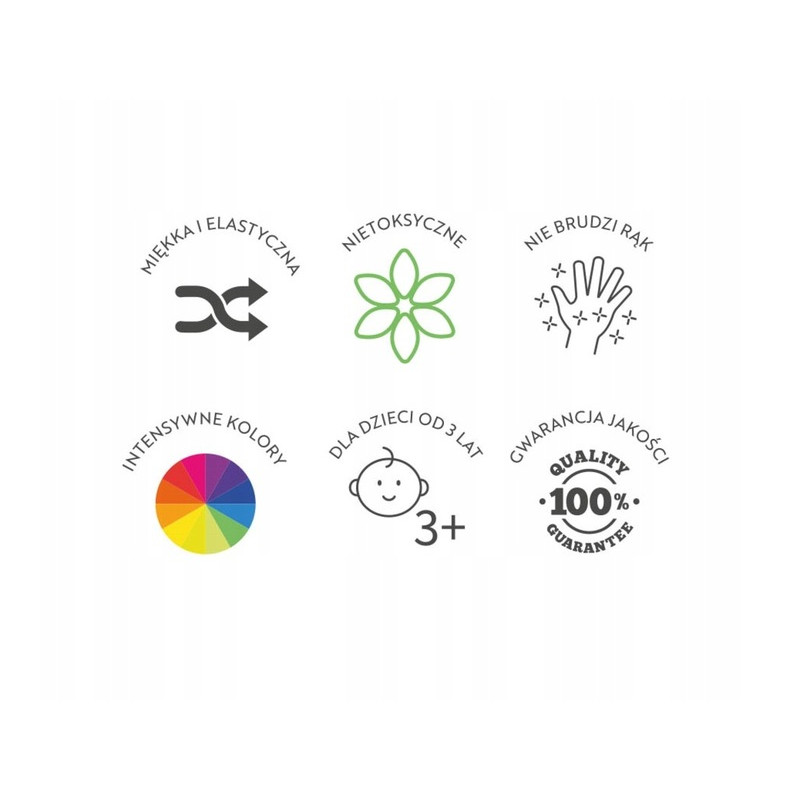 Plastelina 12 kolorów 400167086 OXFORD