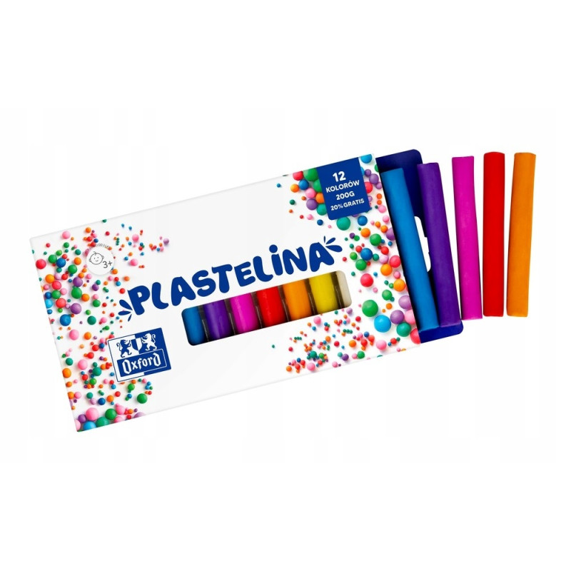 Plastelina 12 kolorów 400167086 OXFORD