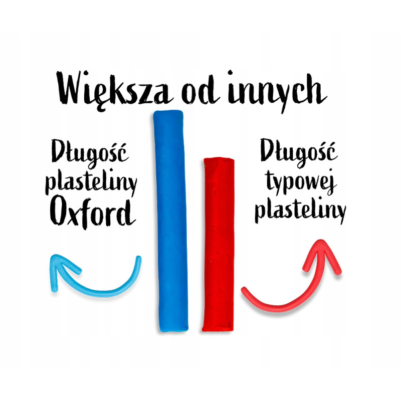 Plastelina 12 kolorów KIDS 400174835 OXFORD