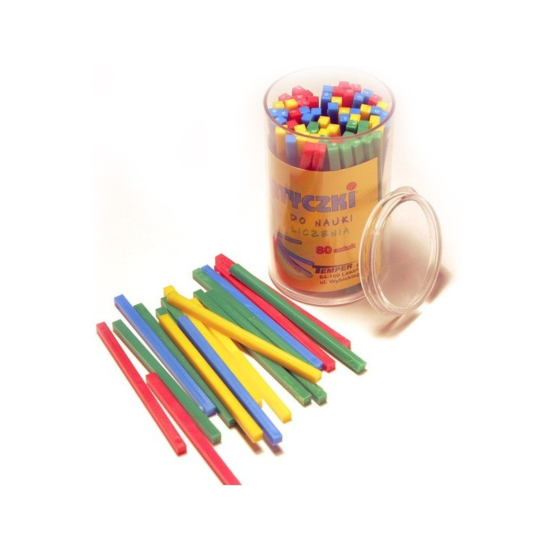 Patyczki do nauki liczenia 80szt TEMPER