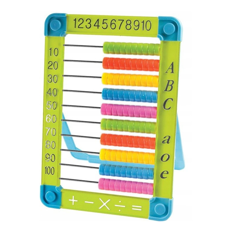 Liczydło plastikowe duże z podpórką 15,5x22cm mix kolorów F8590 367386 TITANIUM