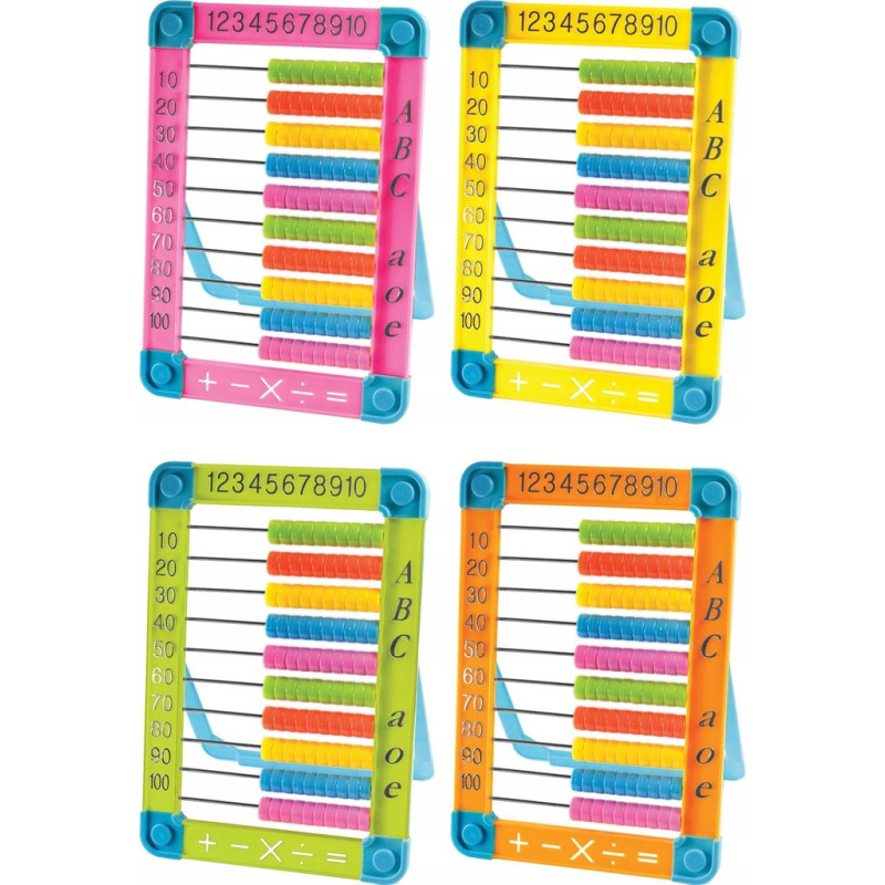 Liczydło plastikowe duże z podpórką 15,5x22cm mix kolorów F8590 367386 TITANIUM