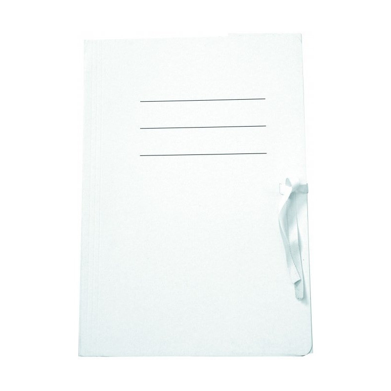 Teczka z tasiemką na dokumenty A4 350g biała UNIPAP