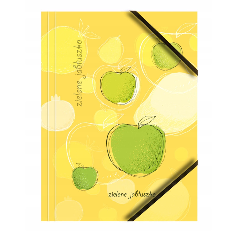 Teczka kartonowa A4 z gumką na rogach 350g. OWOCE (6sztuk) BT601-M1 TETIS