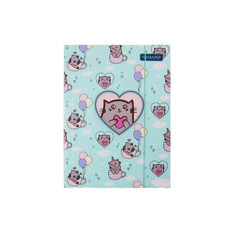 Teczka na dokumenty A4 z gumką PASTEL ANIMALS 108024001 ASTRA