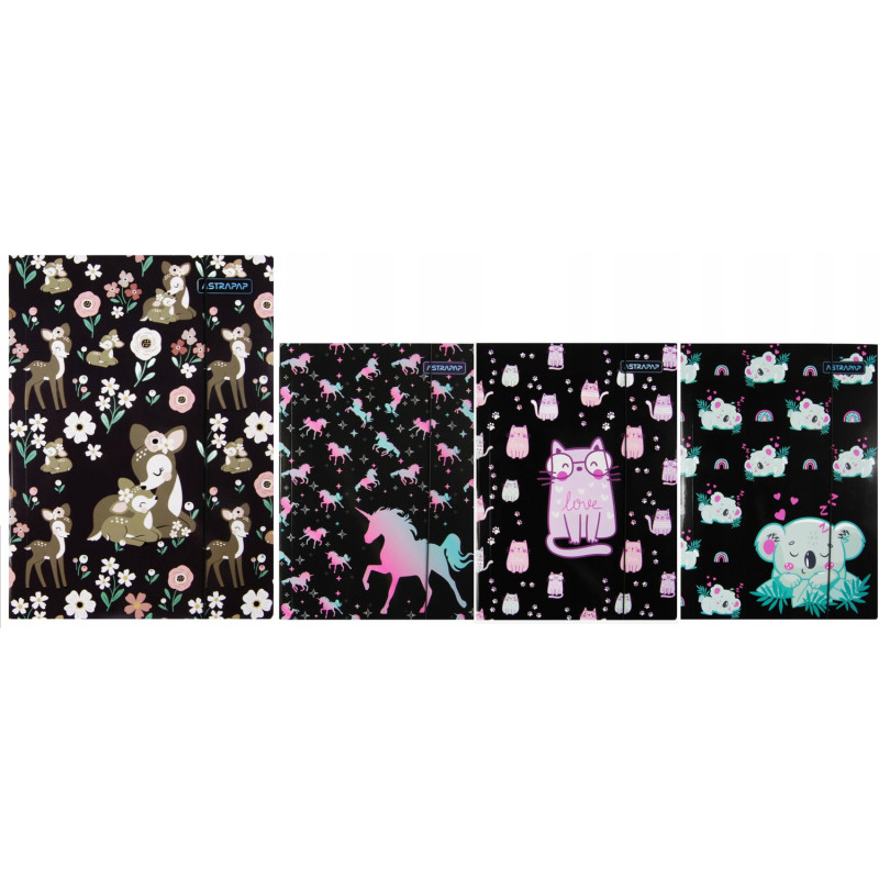 Teczka na dokumenty A4 z gumką GIRLS WORLD 108024002 ASTRA