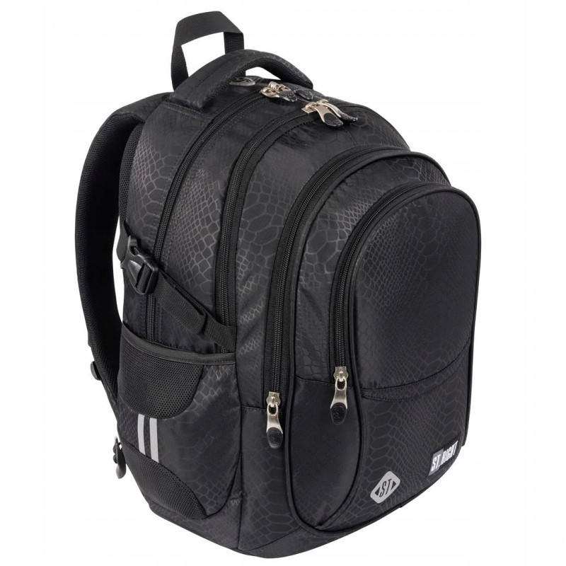 Plecak szkolny 4-komorowy Tornister młodzieżowy Shiny Snake BP-01 ST.RIGHT St.Majewski